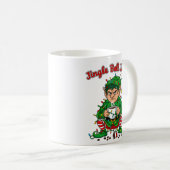 Jingle Bell Java Funny Elf Coffee Design Kaffeetasse (VorderseiteRechts)