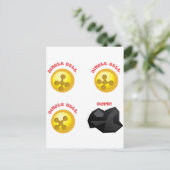 Jingle Bell, Jingle Bell, Jingle Bell, Rock! Postkarte (Stehend Vorderseite)