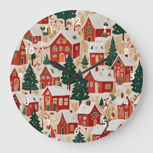 Jingle Bell Jubilee Große Wanduhr (Vorderseite)