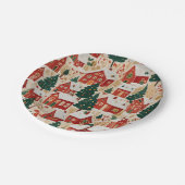 Jingle Bell Jubilee Pappteller (Schrägansicht)