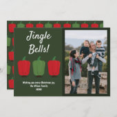 Jingle Bell Paprikaschoten Foto Weihnachten (Vorne/Hinten)