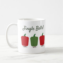 Jingle Bell Paprikaschoten Weihnachtsfeiertag Tass Kaffeetasse