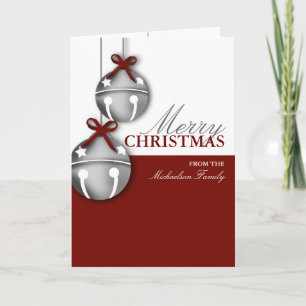 Jingle Bell Personalisiert Christmas Card Feiertagskarte
