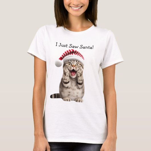 Jingle Bell Purr Cat T - Shirt (Vorderseite)