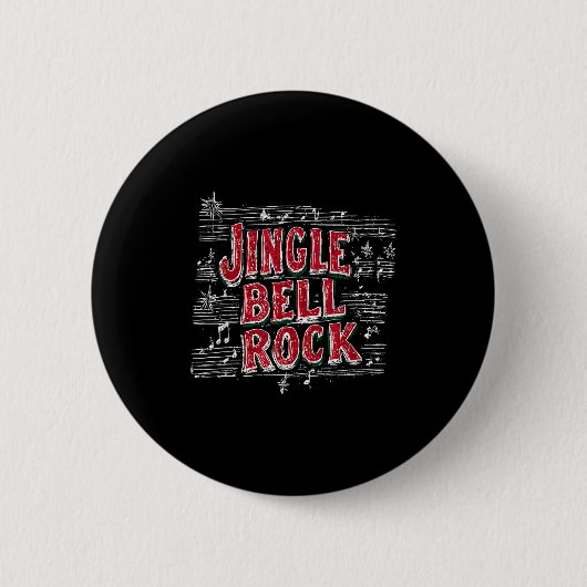 Jingle Bell Rock Christmas Music Band Xmas Party P Button (Vorderseite)