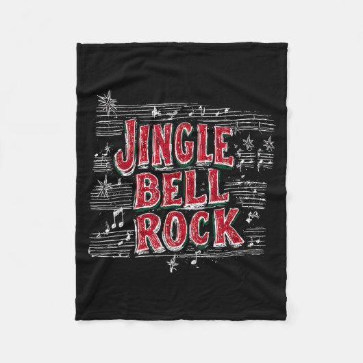 Jingle Bell Rock Christmas Music Band Xmas Party P Fleecedecke (Vorderseite)