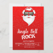 Jingle Bell Rock Christmas Party Einladung (Vorderseite)