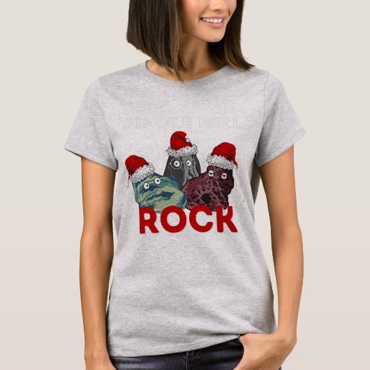 Jingle Bell Rock Funny Geologist Weihnachtsgeschen T-Shirt (Vorderseite)