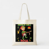 Jingle Bell Rock Rockin'Christmas Elf Gui spielen Tragetasche (Rückseite)