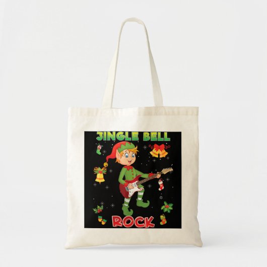 Jingle Bell Rock Rockin'Christmas Elf Gui spielen Tragetasche (Vorne)