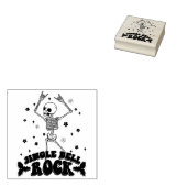 Jingle Bell Rock Skeleton Briefmarke Gummistempel (Stempel)