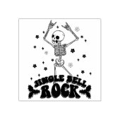 Jingle Bell Rock Skeleton Briefmarke Gummistempel (Prägung)