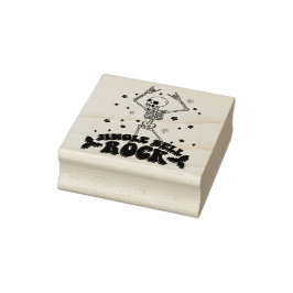 Jingle Bell Rock Skeleton Briefmarke Gummistempel
