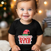 Jingle Bell Rock Star Black Christmas Kleinkind T-shirt