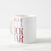 Jingle Bell Rock Star Christmas Boys White Kaffeetasse (Vorderseite Links)