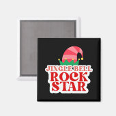 Jingle Bell Rock Star Christmas Toddler Baby T Shi Magnet (Vorderseite/Rückseite)