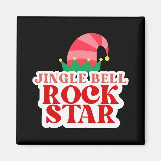 Jingle Bell Rock Star Christmas Toddler Baby T Shi Magnet (Vorne)