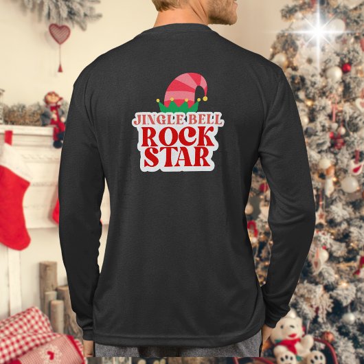 Jingle Bell Rock Star Grafik Tri-Blend Shirt