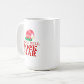 Jingle Bell Rock Star, Weihnachten Kaffeetasse (Vorderseite Links)