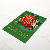 Jingle Bell Rock - Weihnachtskarte Folien Feiertagskarte (Gedreht)