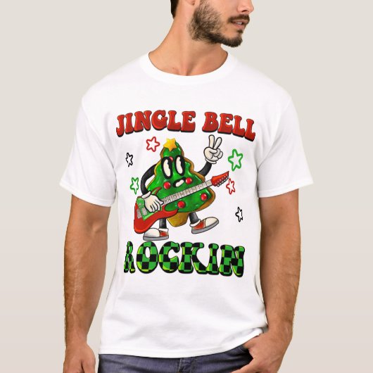 Jingle Bell Rockin Christmas Tree Cookie T-Shirt (Vorderseite)