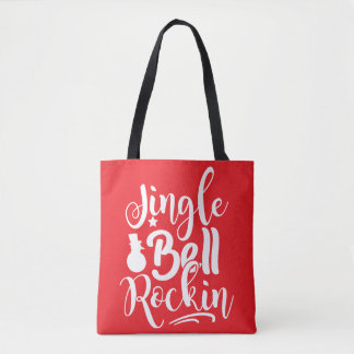 Jingle Bell Rockin Festive Red & White Tasche