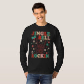 Jingle Bell Rockin Retro Christmas Morning Christm T-Shirt (Vorne ganz)