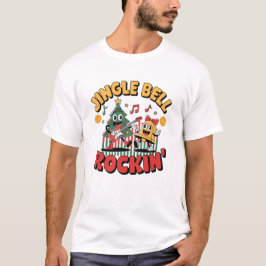 Jingle Bell Rockin Retro Christmas T-Shirt