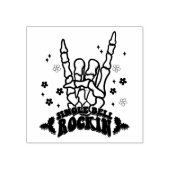 Jingle Bell Rockin Skeleton Hand Briefmarke Gummistempel (Prägung)