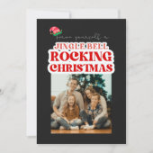 Jingle Bell Rocking Christmas Feiertagskarte (Vorderseite)