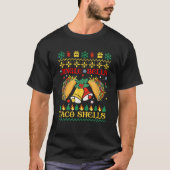 Jingle Bell Taco Shells Happy Christmas Tacos Mexi T-Shirt (Vorderseite)