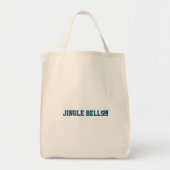 Jingle Bell Text Name Printed Grocery Geschenke Tragetasche (Vorne)