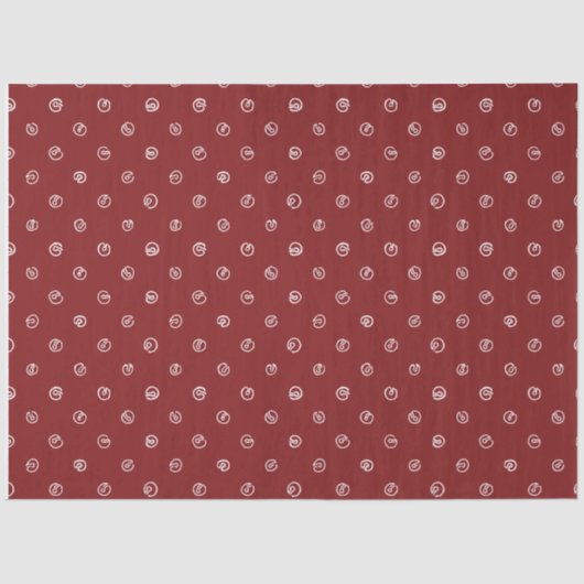 Jingle Bell Tissue Paper-Compliments Skating Santa Seidenpapier (Vorderseite)