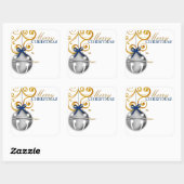 Jingle Bell Weihnachtsgeschenk Tag Sticker (Blatt)