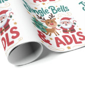 Jingle Bells ADLS Occupational Therapy OT Rentier Geschenkpapier (Rolleneckpunkt)