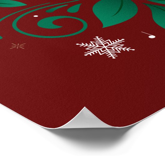 Jingle Bells All The Way Christmas Poster 18x24 (Ecke)