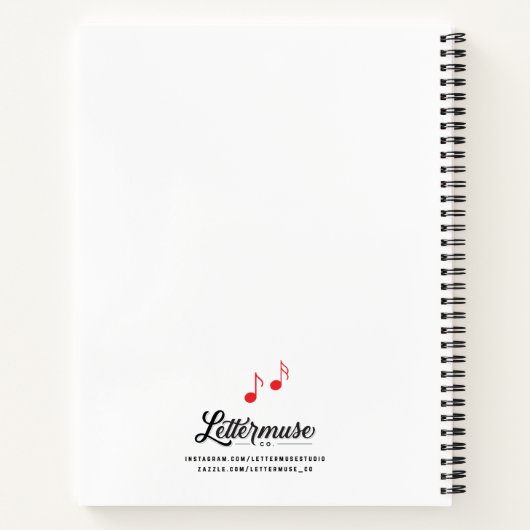 Jingle Bells All The Way Christmas Sketchbook Notizblock (Rückseite)