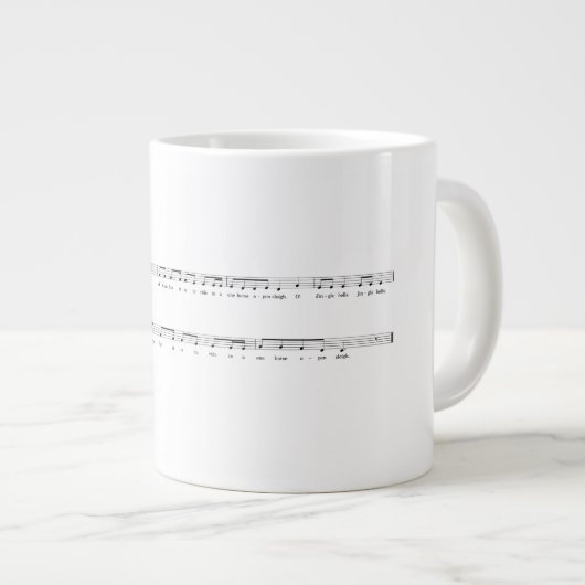 Jingle Bells auf einer Tasse (Vorderseite Rechts)