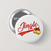 Jingle Bells auf ganzer Linie Button (Vorne & Hinten)