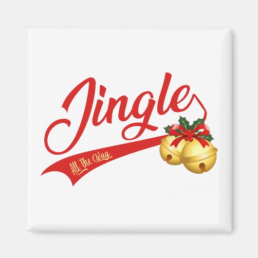 Jingle Bells auf ganzer Linie Magnet (Vorne)