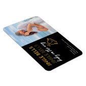 Jingle Bells Baby on the Winner Christmas Foto Magnet (Rechte Seite)