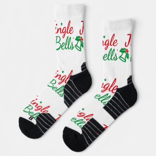 Jingle Bells Bild gedruckte Strumpfhosen-Socken Socken