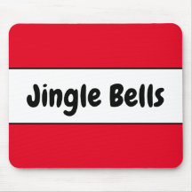 JINGLE BELLS Bright farbenfrohe rote Streifen