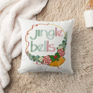 Jingle Bells Christmas Decorative Pillow Kissen