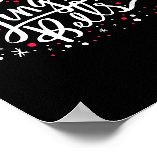 Jingle Bells Christmas Design For Men Women, Boys, Poster (Ecke)