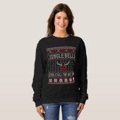 Jingle Bells Christmas Fitness Kettle Bell Workout Sweatshirt (Vorne ganz)