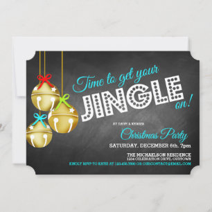 Jingle Bells Christmas Party Einladung