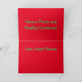 Jingle Bells Covid-19 Smells Feiertagskarte (Innenseite)