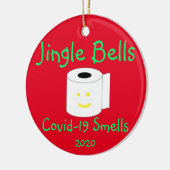 Jingle Bells, Covid-19 Smells Keramik Ornament (Links)