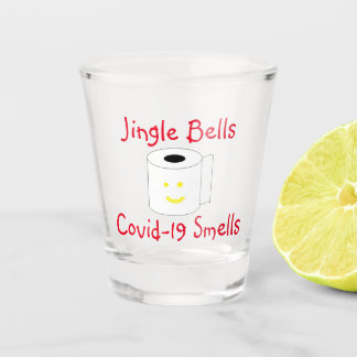 Jingle Bells Covid-19 Smells Schnapsglas